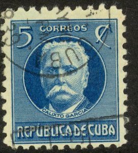 CUBA 1930-45 5c Calixto Garcia P.10 Portrait Issue Sc 306 VFU
