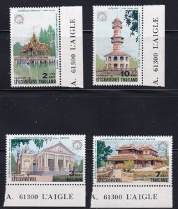 Thailand 1985 Sc 1114-7 Thaipex85 Bang-pa-in MNH marginal