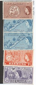 Bermuda 154-158 Short set Mint hinged