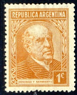 President Domingo Sarmiento, Argentina stamp SC#419 used