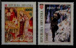 Croatia 179-80 MNH Christmas SCV3.50