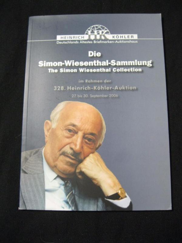 KOHLER AUCTION CATALOGUE 2006 'SIMON WIESENTHAL' COLLECTION