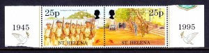 St. Helena - Scott #651a - MNH - Folded down the middle - SCV $7.25