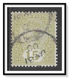 Ceylon #136 Queen Victoria Used