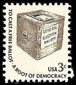 # 1584 MINT NEVER HINGED EARLY BALOT BOX