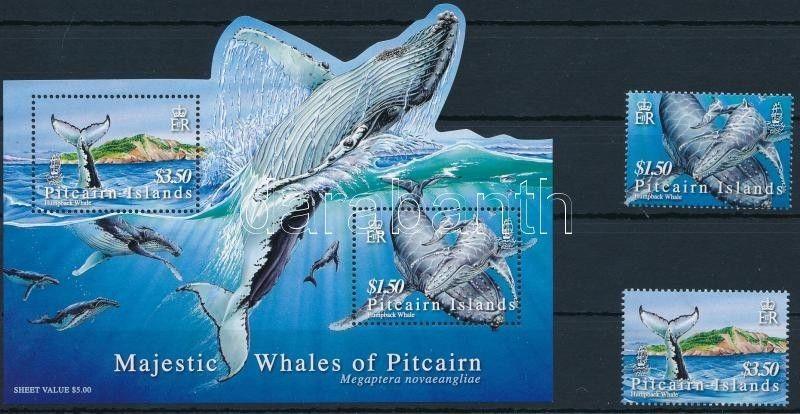 Pitcairn Islands stamp Whale set+block 2006 MNH Mi 715-716+45 WS222813