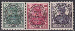 Allenstein 15-7 1920 Overprint LH