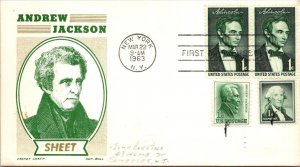 FDC 1963 SC #1209 Cachet Craft / Boll - New York, Ny - Block Of 4  - J5887