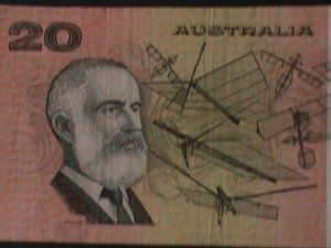 AUSTRALIA-1974- RESERVE BANK-$20 DOLLARS-CIRCULATED-VERY FINE-50 YEARS OLD