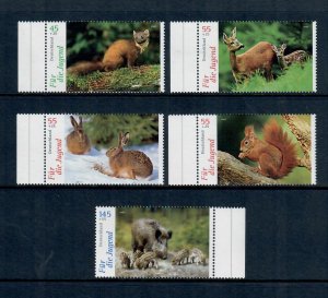 Germany B972-976 Forest Animals MNH