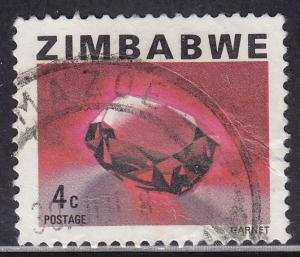 Zimbabwe 416 USED 1980 Garnet