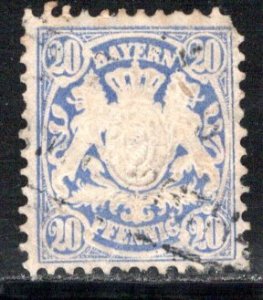 German States Bavaria Scott # 42, used
