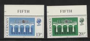 Guernsey 1984 Europa Set mnh sc 281 - 282