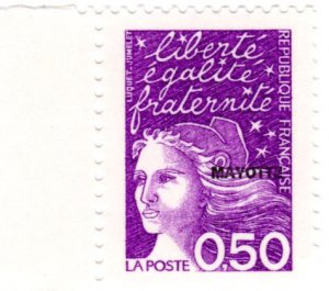 Mayotte Scott 75-78 (1997: Marianne Type of France Overprinted)