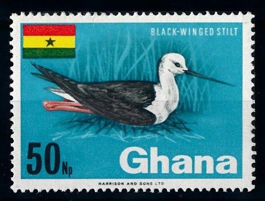 [64357] Ghana 1967 Bird Black-Winged Stilt From Set MLH