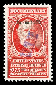 Scott R638 $2.75 1953 Dated Red Revenue Used VF Cat $7