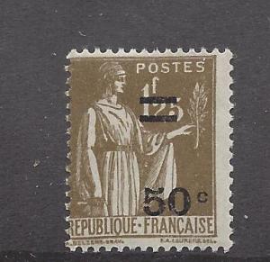 France, 298, Surcharged Single,**Hinged**