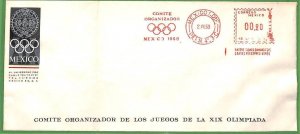 ZA1904 - MEXICO - POSTAL HISTORY - 1968 OLYMPIC Committee OFFICIAL STATIONERY