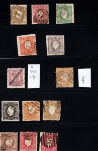 Portugal used stamp collection lot very interesting perfins classics postmarks