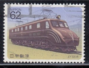 Japan 1990 Sc#2008 EF55 Train (Electric Locomotives) Used