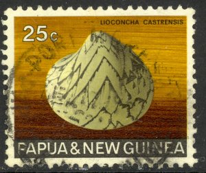 PAPUA NEW GUINEA 1968-69 25c SEA SHELLS Issue Sc 274 VFU
