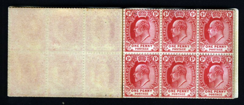 CAPE OF GOOD HOPE SOUTH AFRICA KE VII 1905 STAMP BOOKLET SG SB1 PRISTINE CONTENT