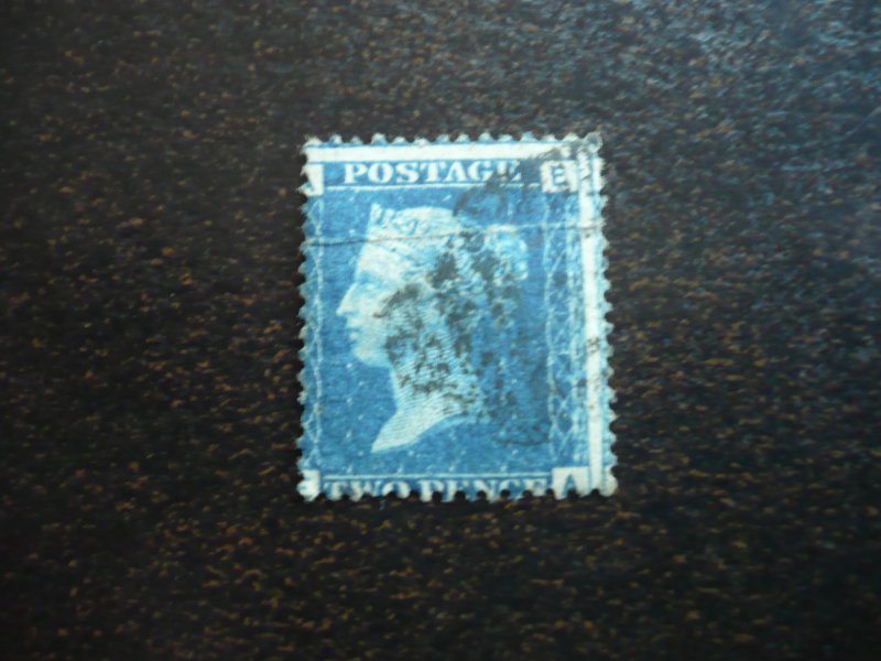 Stamps - Great Britain - Scott# 30 - Plate 13 - Used Part Set of 1 Stamp