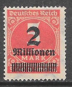 Germany 272: 2000000m on 5000m Numeral, unused, NG, F-VF