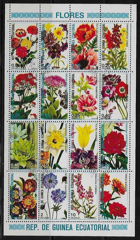 Equatorial Guinea Flowers Mint NH - no catalogue number