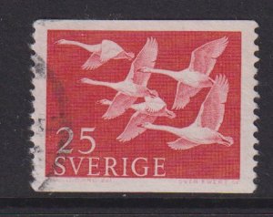 Sweden  #492  used  1956  Nordic countries issue  25o