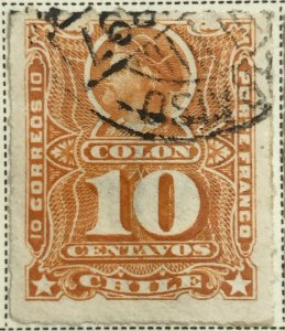 AlexStamps CHILE #29 XF Used 