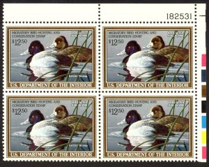 RW56, $12.50 Lesser Scaup, PB4 #182531 UR, MNH Duck Stamp Beauty