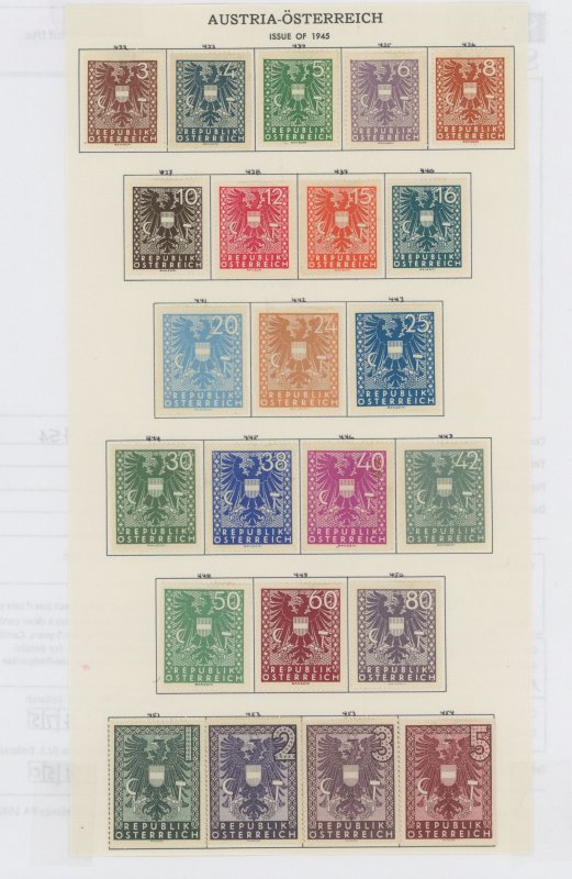 Austria #432-454  Single (Complete Set)