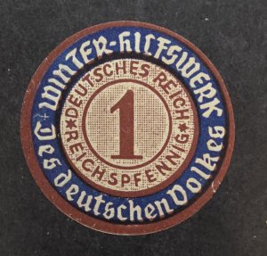 Germany Winter Hicfswerk Round Local Stamp MNG BOB T16457
