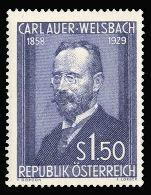 Austria #595 Cat$24, 1954 Welsbach, never hinged
