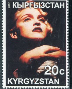 Kyrgyzstan 2000 MADONNA American Singer 1 value Perforated Mint (NH)