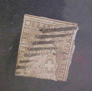 SWITZERLAND  STAMP #24  cat.$115.00 USED 