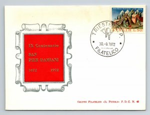 Brazil 1972 FDC - 9th Centenary of San Pier Damiani - F13180