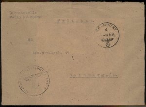 3rd Reich Germany WWII 1944 KRETA Crete Greece Feldpost Cover G98004