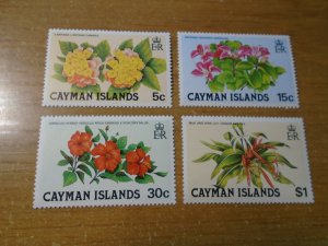 Flowers :  Cayman Islands  # 448-51  MNH