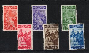 Vatican #41 - #46 Mint Fine - Very Fine Never Hinged Set