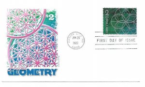 5700 $2.00 Floral Geometry Panda Cachets, FDC