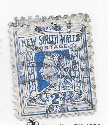 New South Wales #99  2p Queen Victoria  (U) CV $0.65