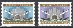 1961 Portugal Sc #873-74 - 1$00 4$30 Centenary of Setubal City - MNH Cv$16.35