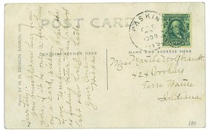 P4736 - U.S. VERY NICE POST CARD, FROM POSKIN LAKE (WISCONSIN)