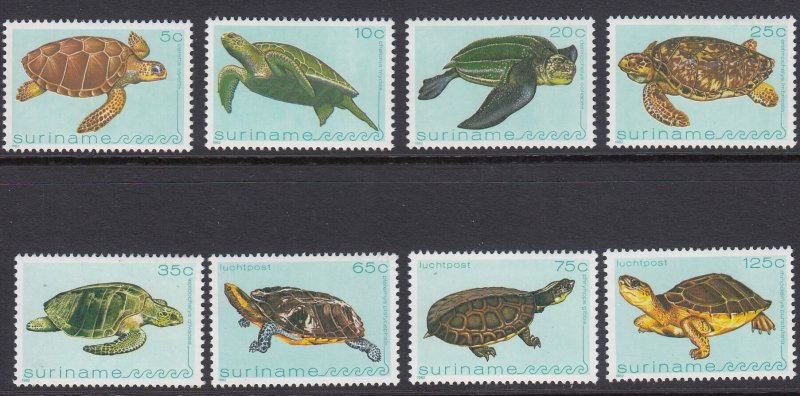 Surinam 591-5, C98-100 Turtles mnh