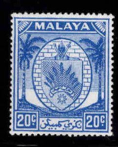 MALAYA Negri Sembilan Scott 50 MH* coat of arms stamp, Palm Trees