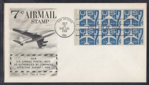 United States Scott C51a Fleetwood FDC - 1958 Airmail Issue