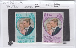 Anguilla 179-80 Royal Wedding used