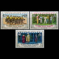 ST.KITTS-NEVIS 1970 - Scott# 227-9 Arts Fest. Set of 3 NH